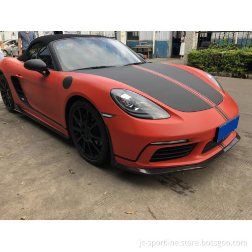 Porsche 718 Boxster Cayman Carbon Fiber Side Air Scoop Vents Intake Cover 2016-2018
